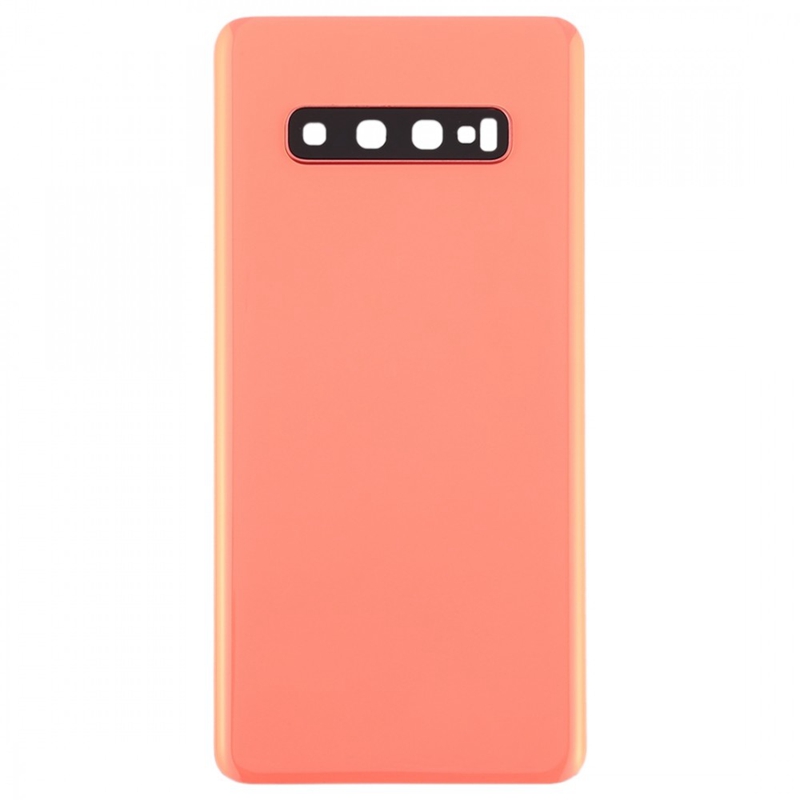 For Galaxy S10+ Battery Back Cover with Camera Lens (Pink)
