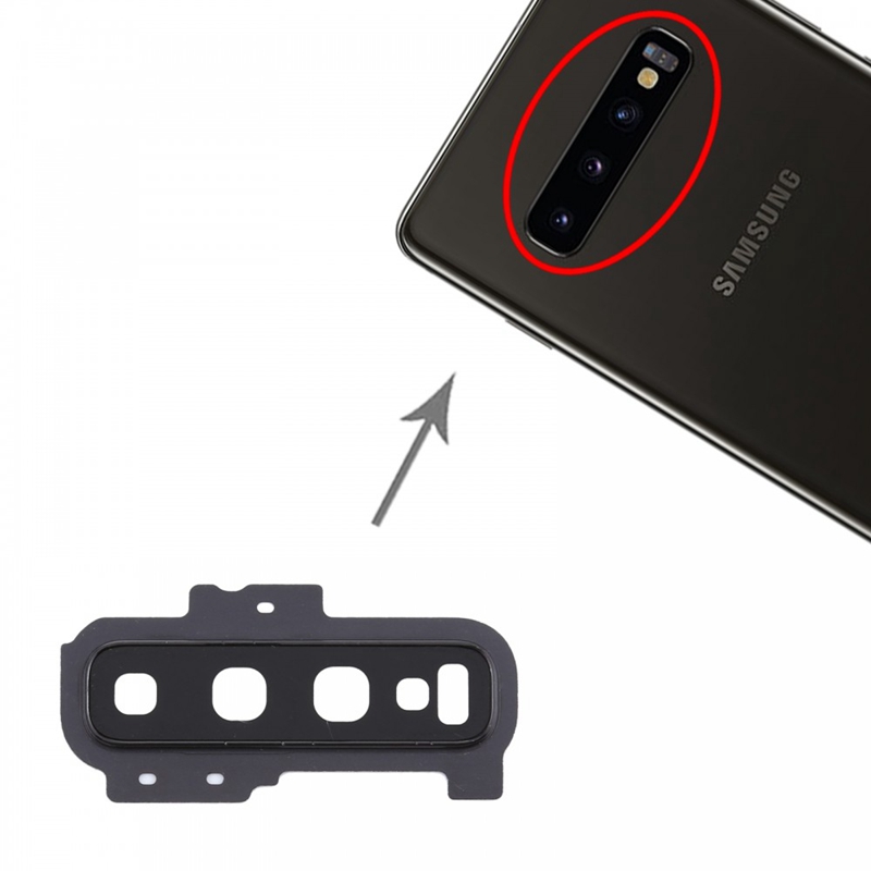 For Samsung Galaxy S10+ 10pcs Camera Lens Cover (Black)