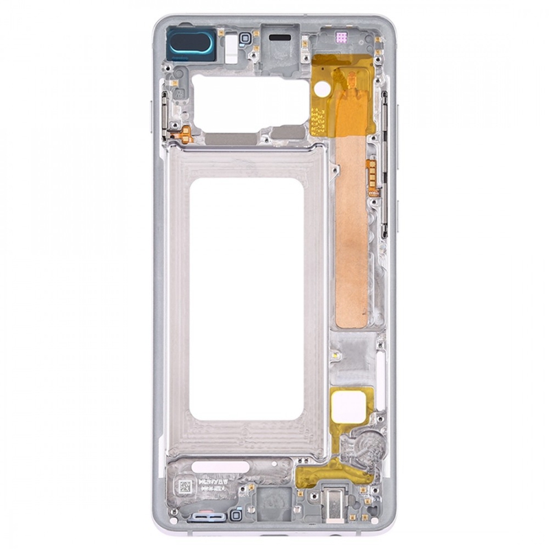 For Samsung Galaxy S10+ Middle Frame Bezel Plate with Side Keys (Silver)