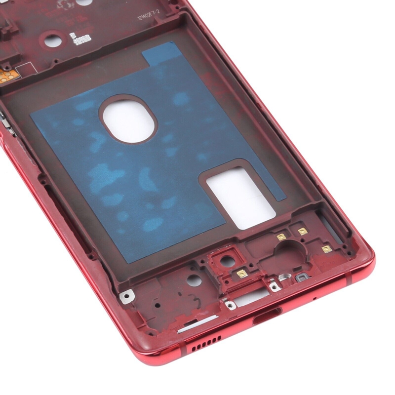 For Samsung Galaxy S20 FE Middle Frame Bezel Plate With Accessories (Red)