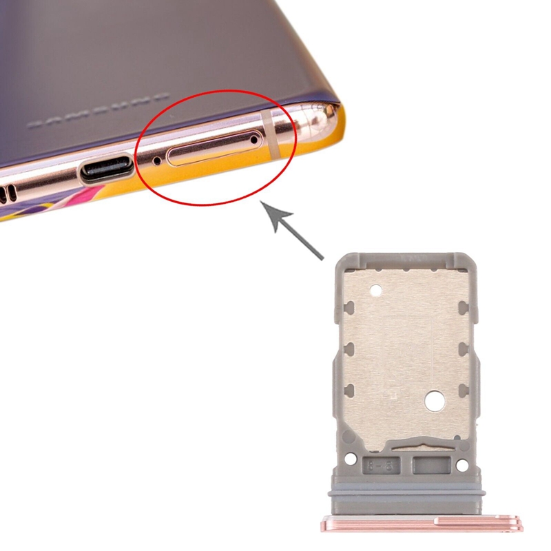 For Samsung Galaxy S21 / S21+ / S21 Ultra SIM Card Tray + SIM Card Tray (Pink)