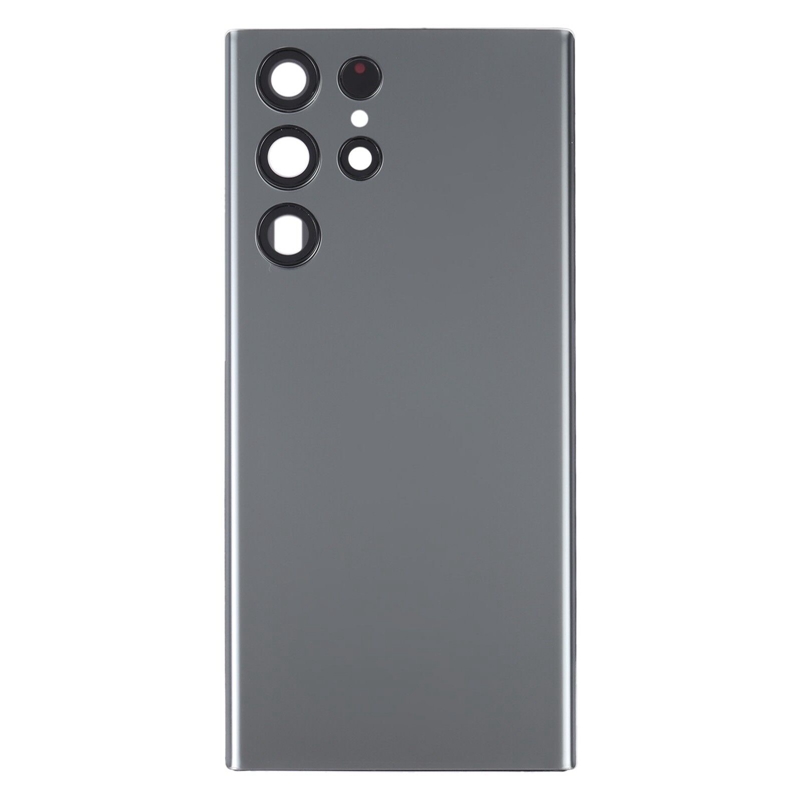 For Samsung Galaxy S22 Ultra 5G SM-S908B Battery Back Cover with Camera Lens Cover (Grey)