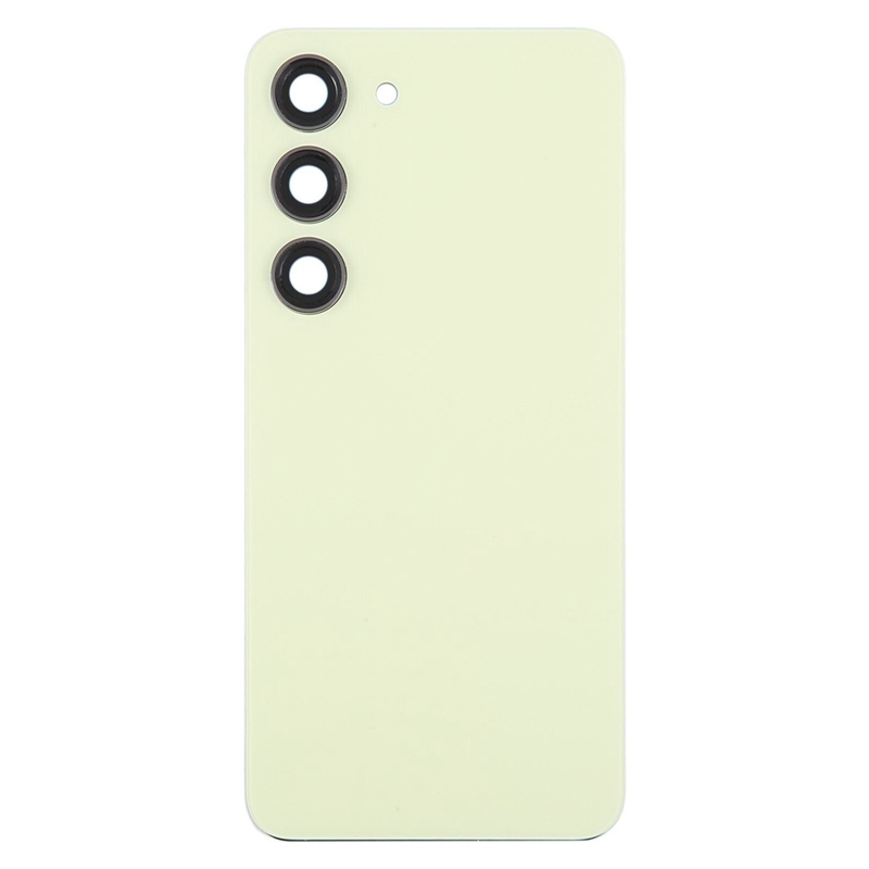 For Samsung Galaxy S23 SM-S911B OEM Glass Battery Back Cover with Camera Lens Cover(Yellow)