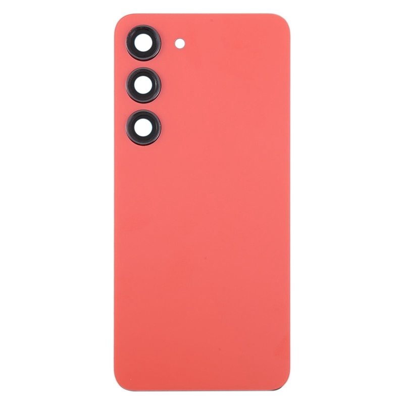For Samsung Galaxy S23 SM-S911B OEM Glass Battery Back Cover with Camera Lens Cover(Red)