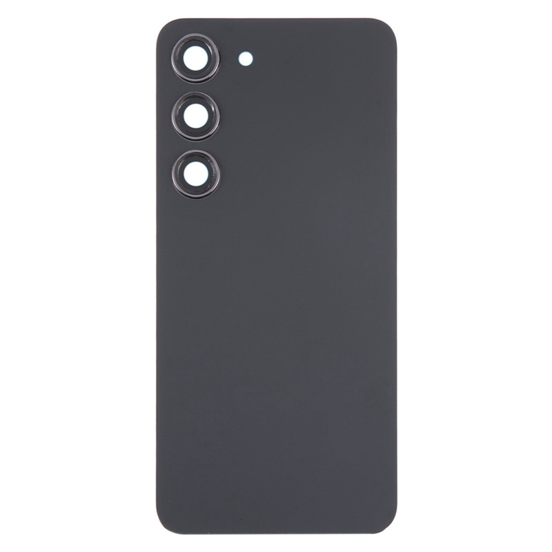 For Samsung Galaxy S23 SM-S911B OEM Glass Battery Back Cover with Camera Lens Cover(Black)