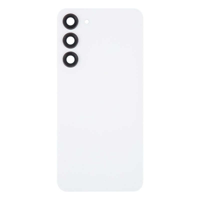 For Samsung Galaxy S23+ SM-S916B OEM Glass Battery Back Cover with Camera Lens Cover(White)