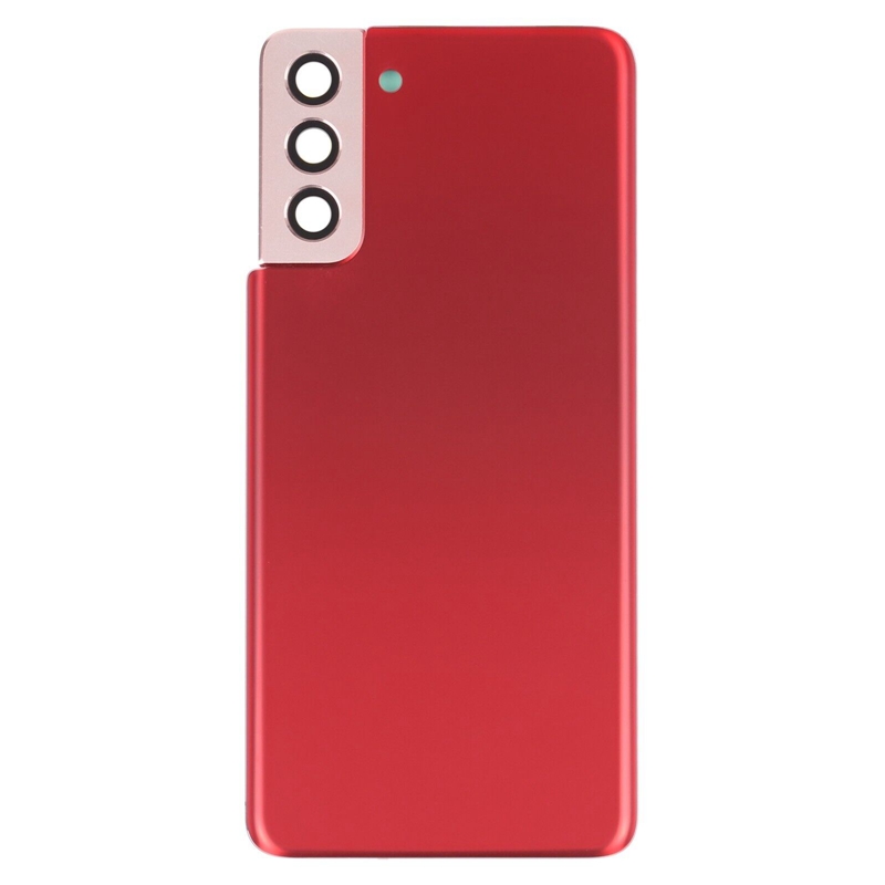 For Samsung Galaxy S21+ 5G Battery Back Cover with Camera Lens Cover (Red)