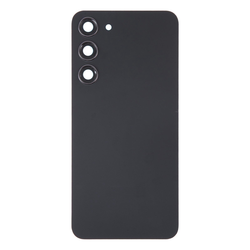 For Samsung Galaxy S23+ SM-S916B OEM Glass Battery Back Cover with Camera Lens Cover(Black)