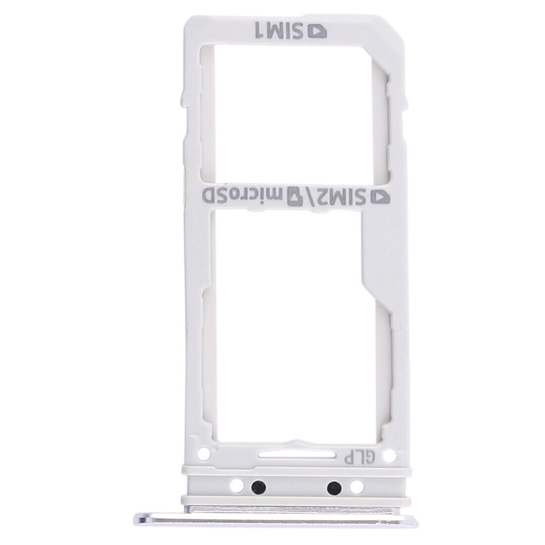 For Galaxy Note 8 2 SIM Card Tray / Micro SD Card Tray (Silver)