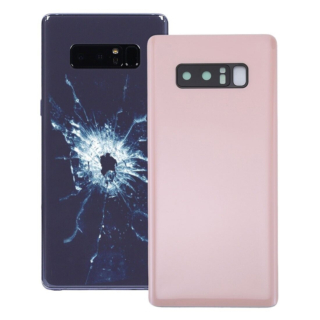 For Galaxy Note 8 Back Cover with Camera Lens Cover (Pink)