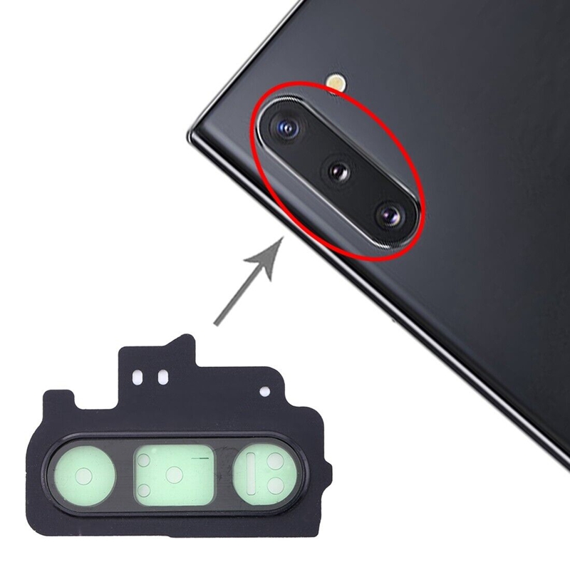 For Galaxy Note 10 10pcs Camera Lens Cover (Black)