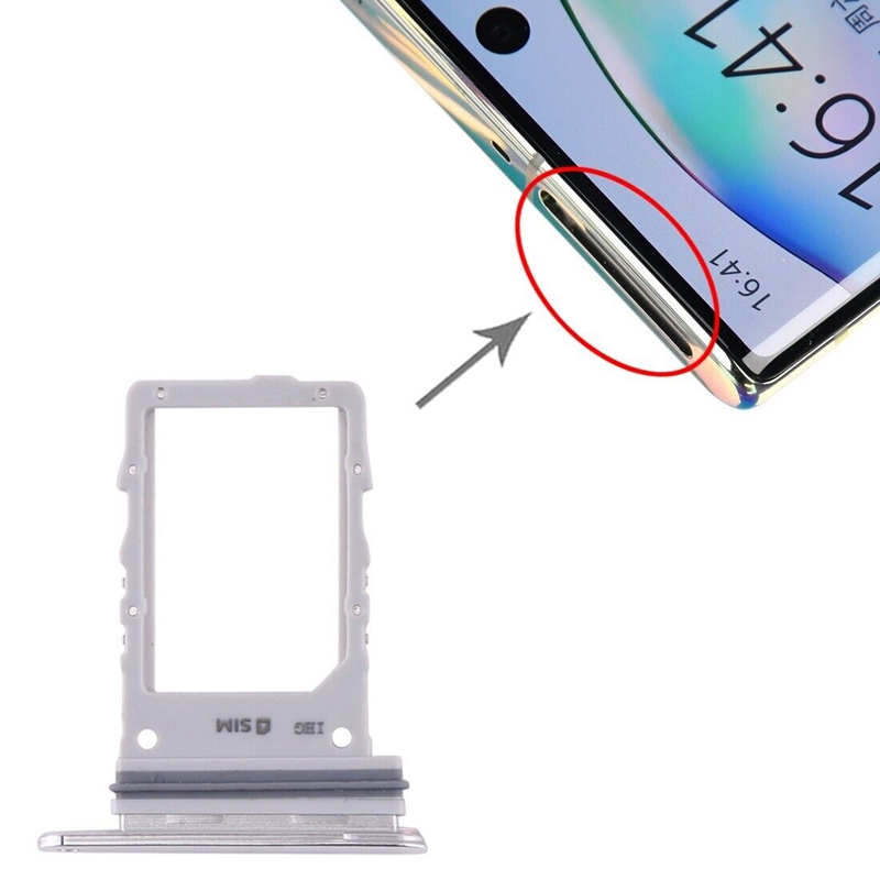 For Samsung Galaxy Note10 5G SIM Card Tray (White)