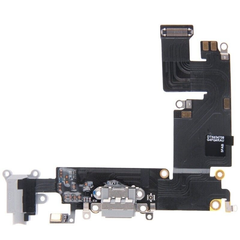 Charging Port Dock Connector Flex Cable for iPhone 6 Plus(Grey)