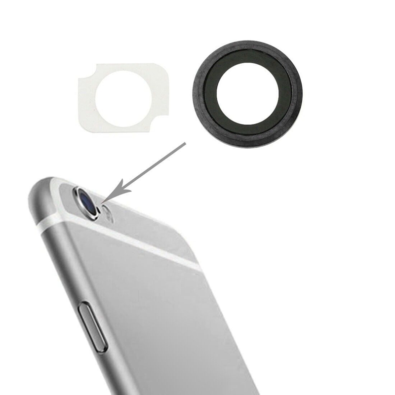 10 Pairs / Set Rear Camera Lens Ring + Flashlight Bracker for iPhone 6 Plus & 6s Plus(Grey)