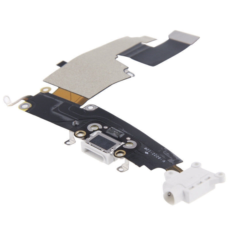 Charging Port Dock Connector Flex Cable for iPhone 6 Plus(White)