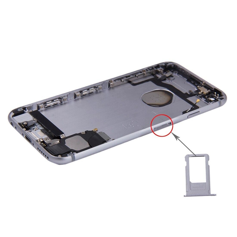 Battery Back Cover Assembly with Card Tray for iPhone 6s(Grey)