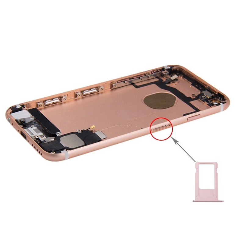 Battery Back Cover Assembly with Card Tray for iPhone 6s(Rose Gold)