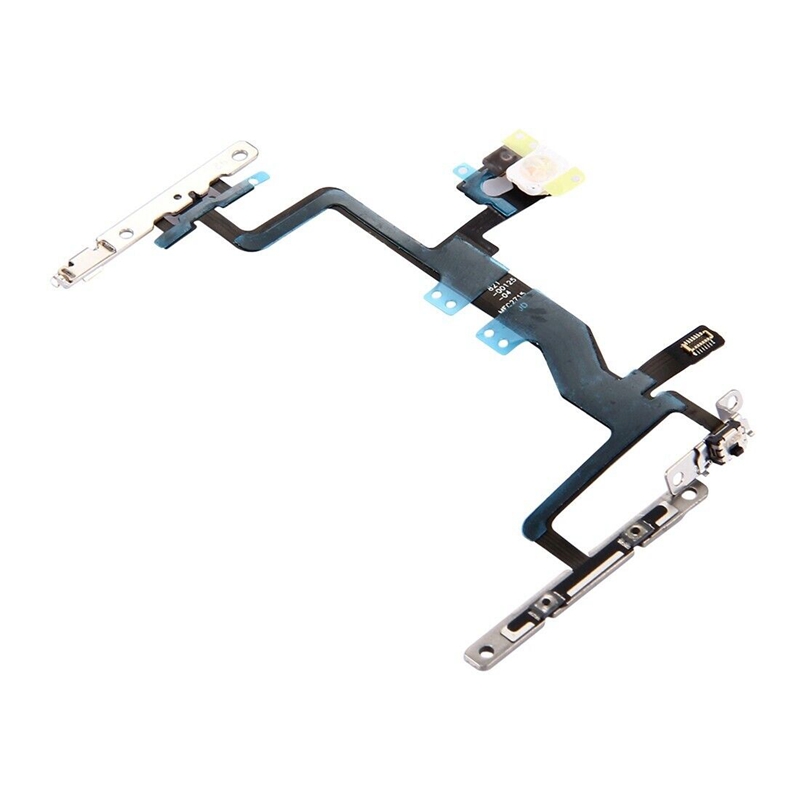 Power Button & Volume Button & Flashlight Flex Cable with Brackets for iPhone 6s