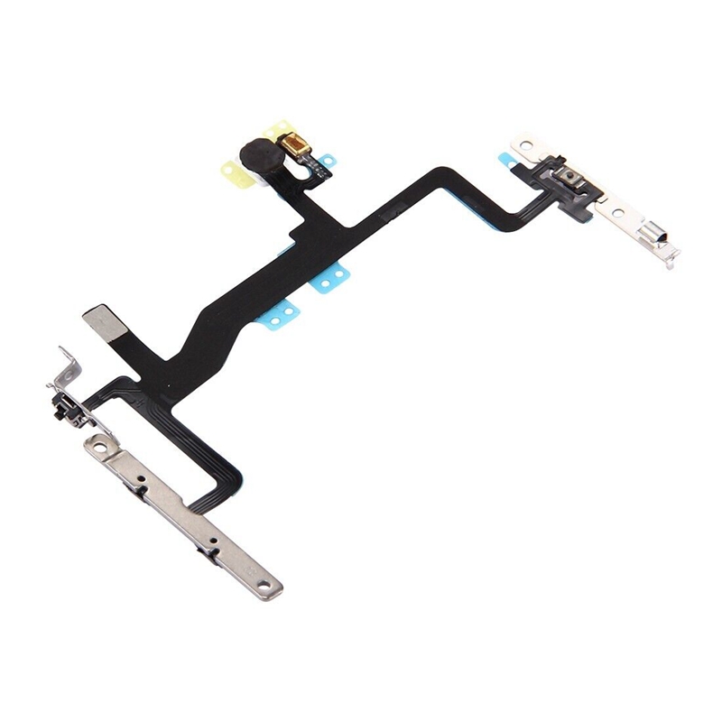 Power Button & Volume Button & Flashlight Flex Cable with Brackets for iPhone 6s