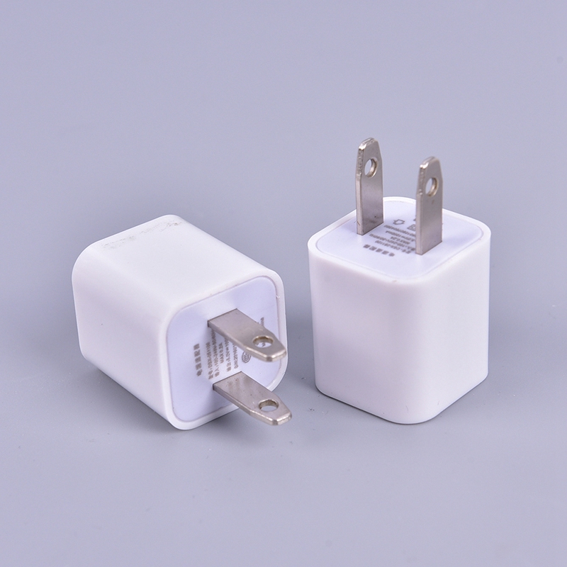 5V 1A USB Charger without Logo for iPhone White US Plug