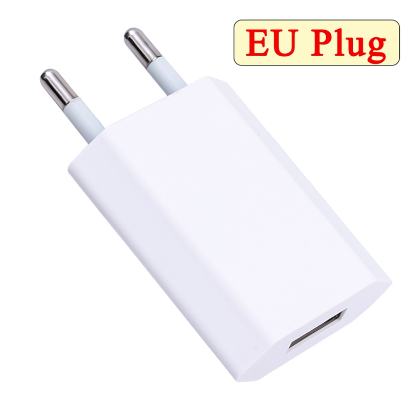 5V 1A USB Charger without Logo for iPhone White EU Plug HQ