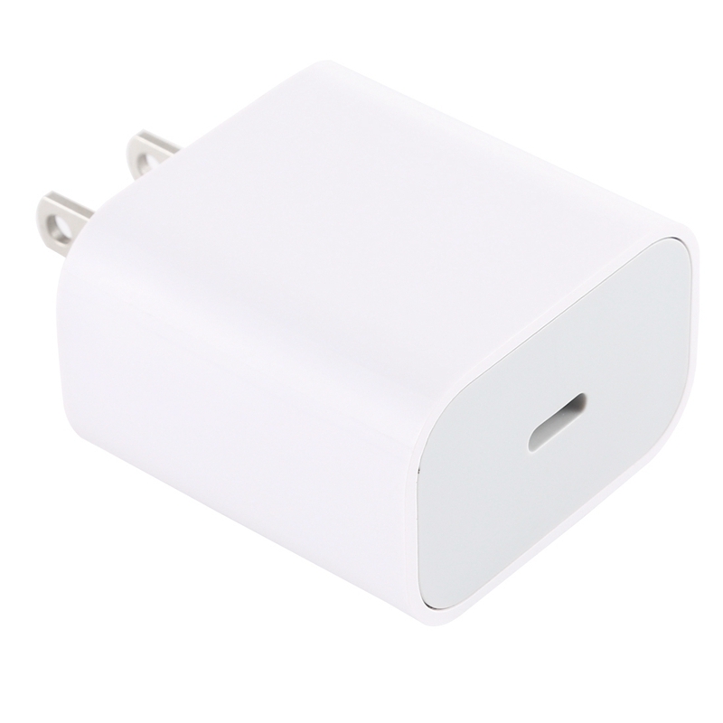 18W Type-C PD Charger for iPhone 8-11 Pro Max White Us Plug