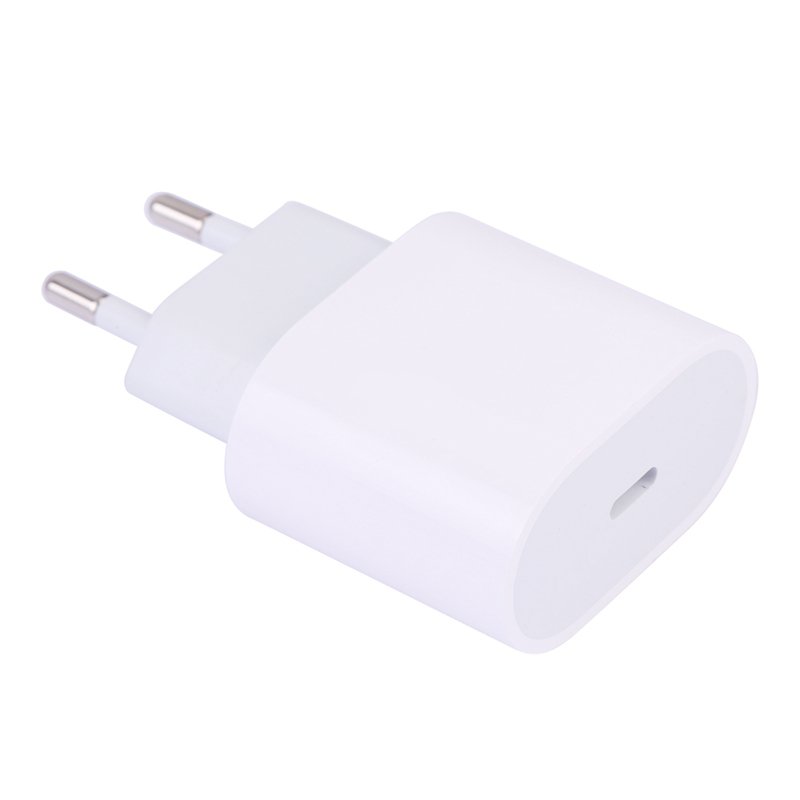 18W Type-C PD Charger for iPhone 8-11 Pro Max White EU Plug
