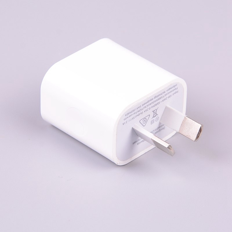 5V 1A USB Charger without Logo for iPhone White AU Plug