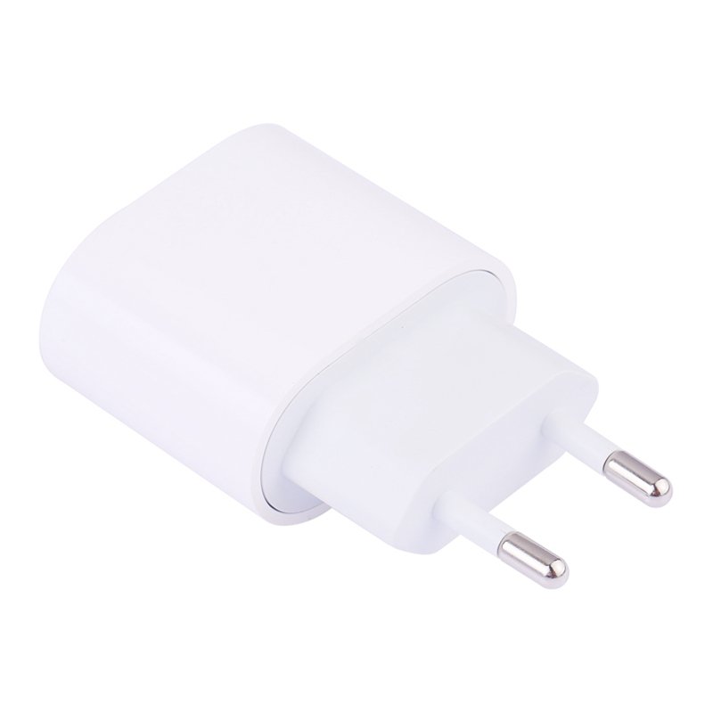 18W Type-C PD Charger for iPhone 8-11 Pro Max White EU Plug