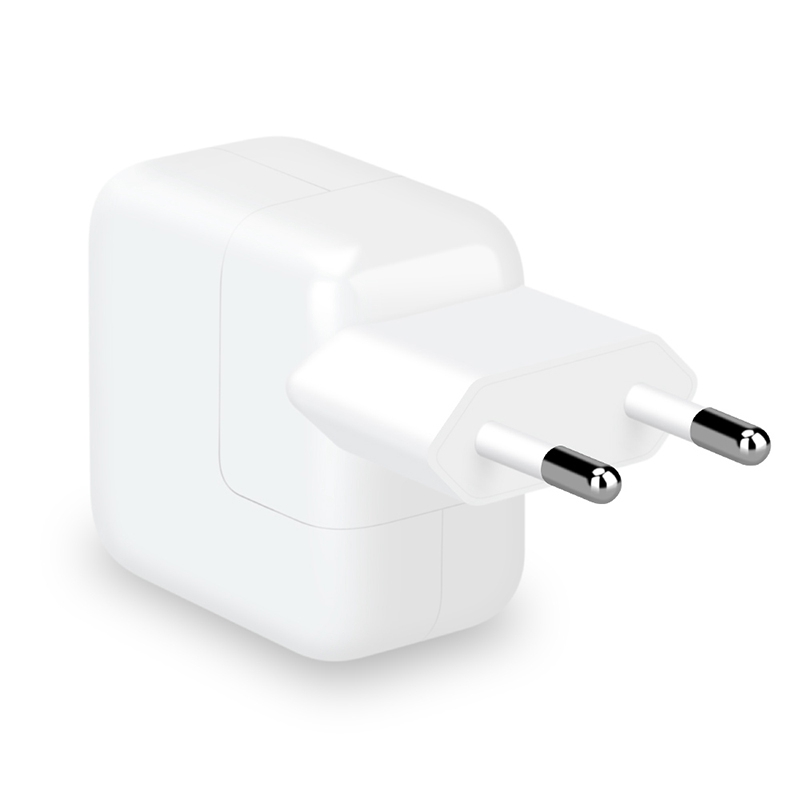 12W USB Charger without Logo for iPad White EU Plug
