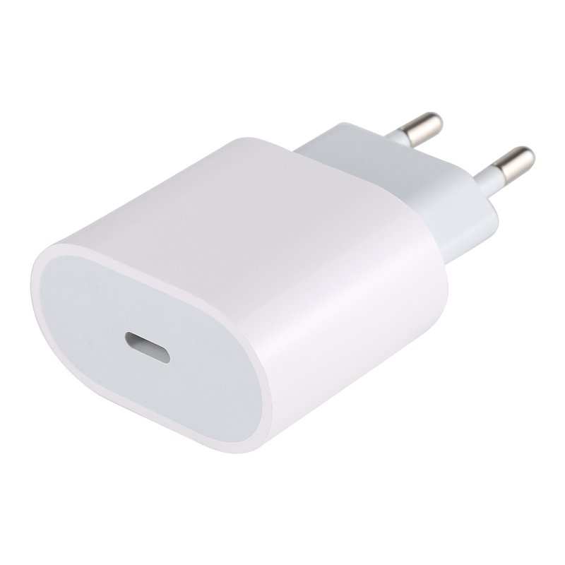20W Type-C PD Charger for iPhone 11 Series/12 Series/13 Series/14 Series White without Logo EU Plug