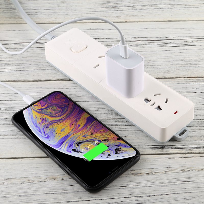 20W Type-C PD Charger for iPhone 11 Series/12 Series/13 Series/14 Series White without Logo EU Plug