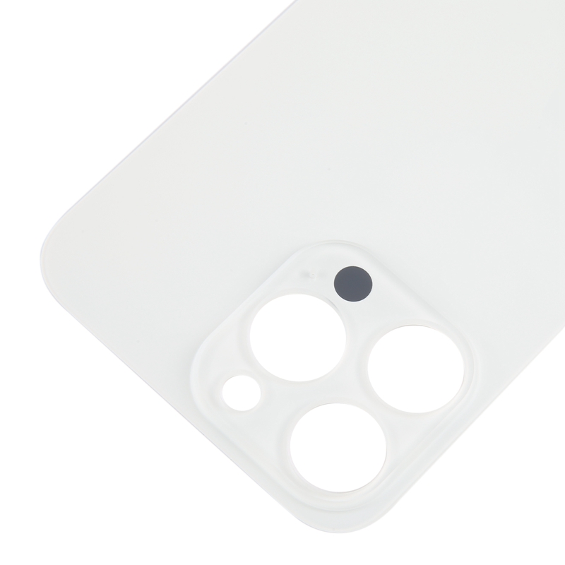 For iPhone 15 Pro Glass Battery Back Cover(White)