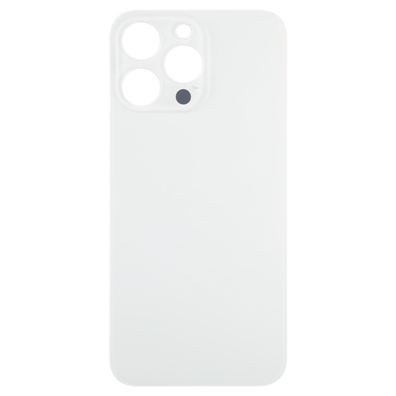 For iPhone 15 Pro Glass Battery Back Cover(White)