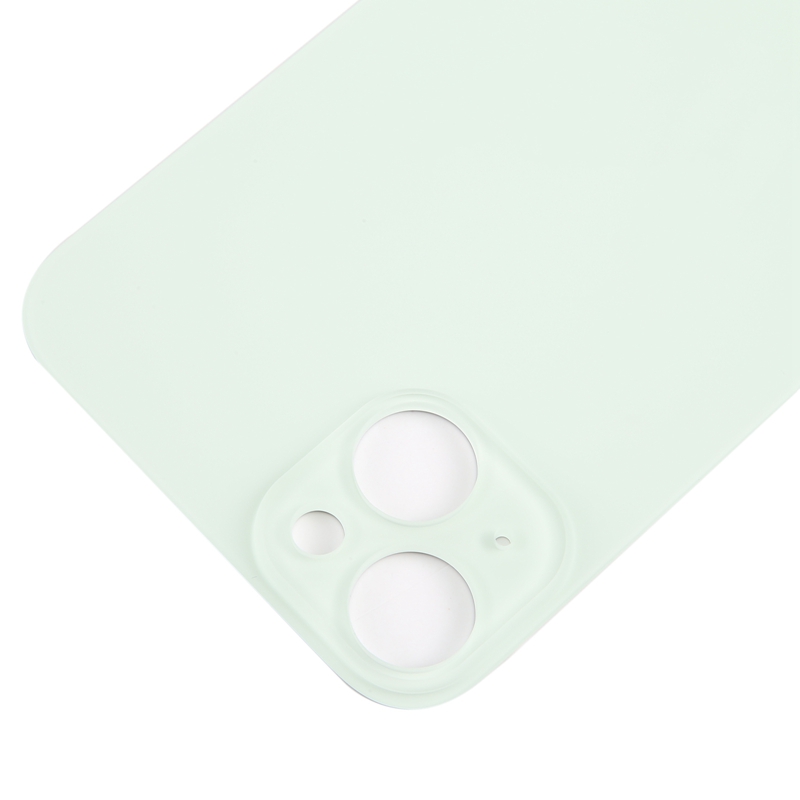 iPhone 15 Plus Big Camera Hole Glass Back Battery Cover(Green)