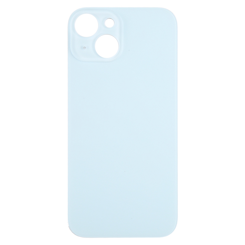 iPhone 15  Replacement Big Camera Hole Glass Back Battery Cover(Blue)