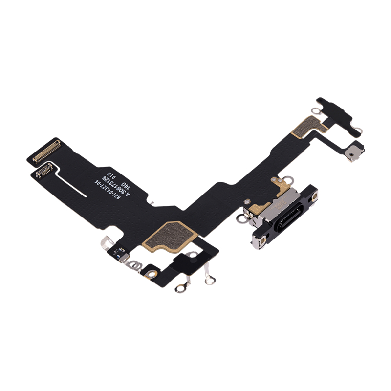 Charging Port Flex Cable for iPhone 15 Black Original