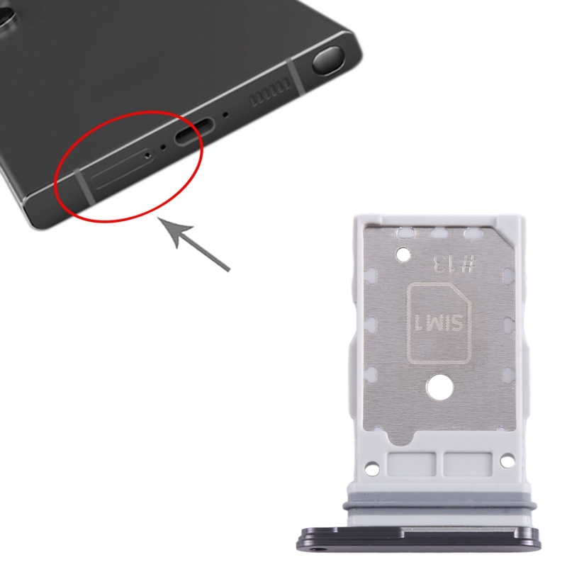 For Samsung Galaxy S24 / S24+ 5G Original SIM + SIM Card Tray ( Black )