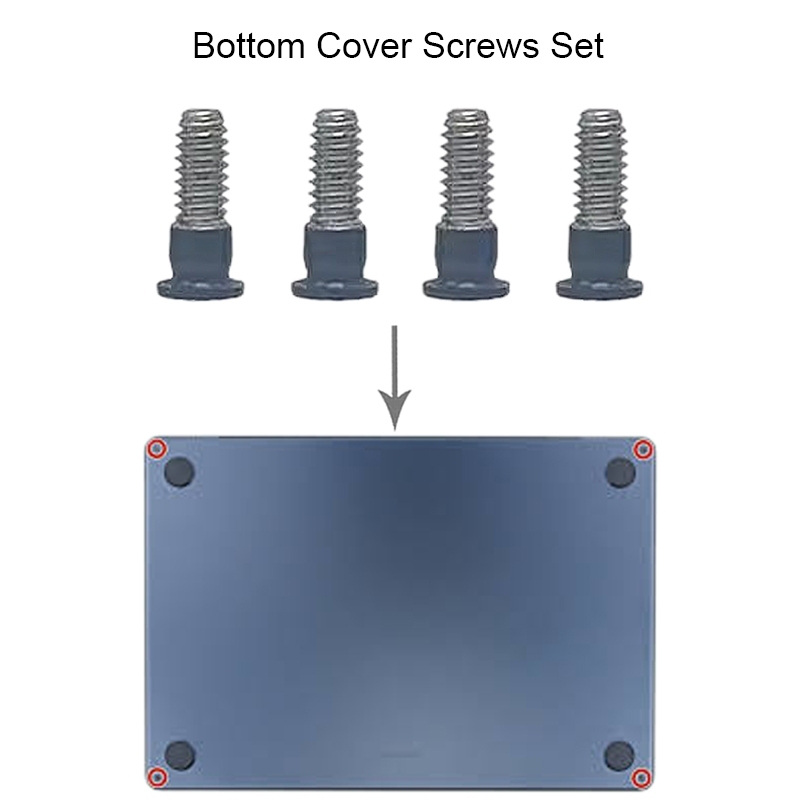 For MacBook Air 15.3 M2 A2941 Bottom Cover Screws Set (Grey) 