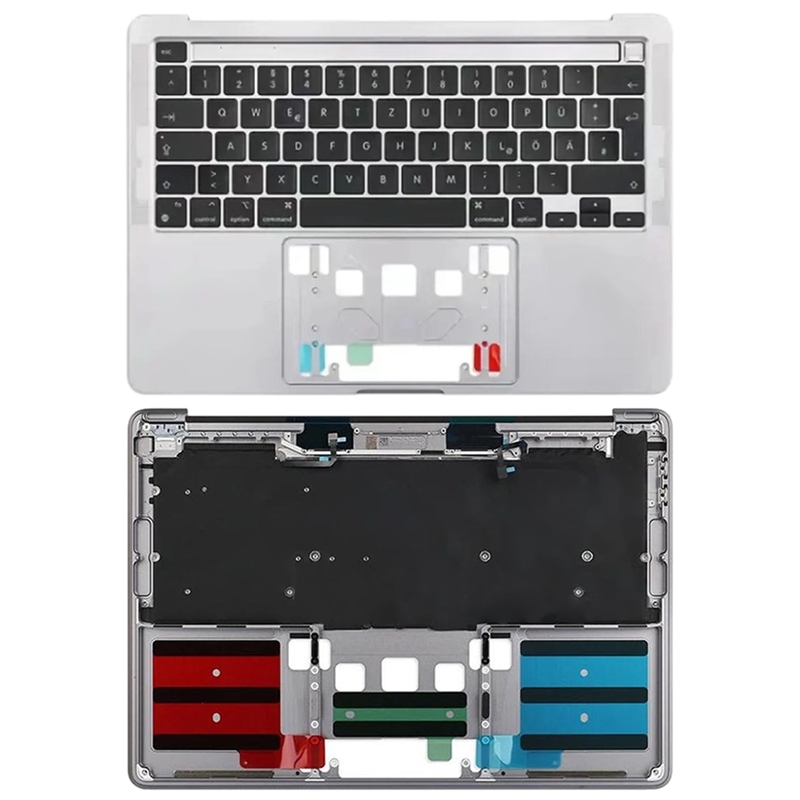 For Macbook Pro 13 inch 2021 A2338 C-side Cover + UK Edition Key Board (Grey)