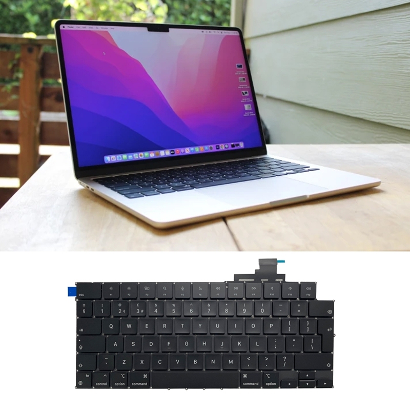 UK Version Keyboard for MacBook Air M2 13 2022 A2681