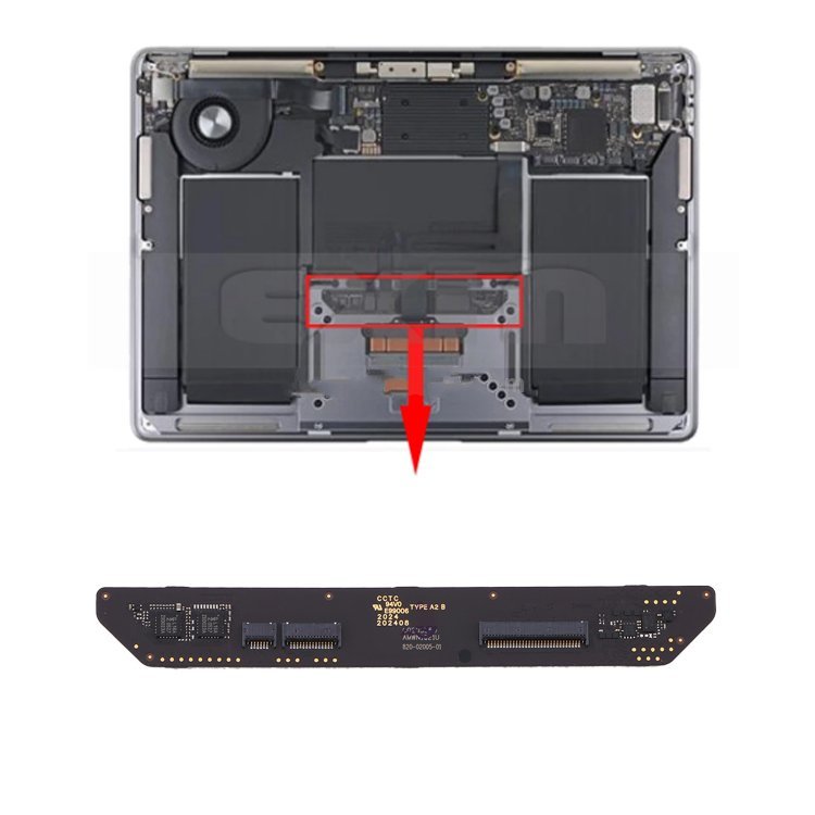 TouchPad Keyboard Connector Board For Macbook Air 13 inch Retina A2179 2020 EMC3302 821-02005-01 EMC3302 821-02005-01