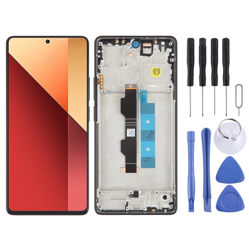 For Xiaomi Redmi Note 13 Pro 4G Original AMOLED Material LCD Screen Digitizer Full Assembly with Frame (Blue) 