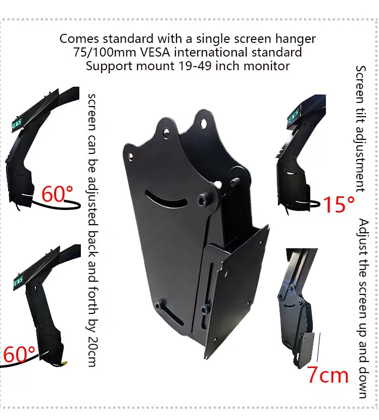 CLUVENS SK Scorpion chair cockpit support upto 5 monitors