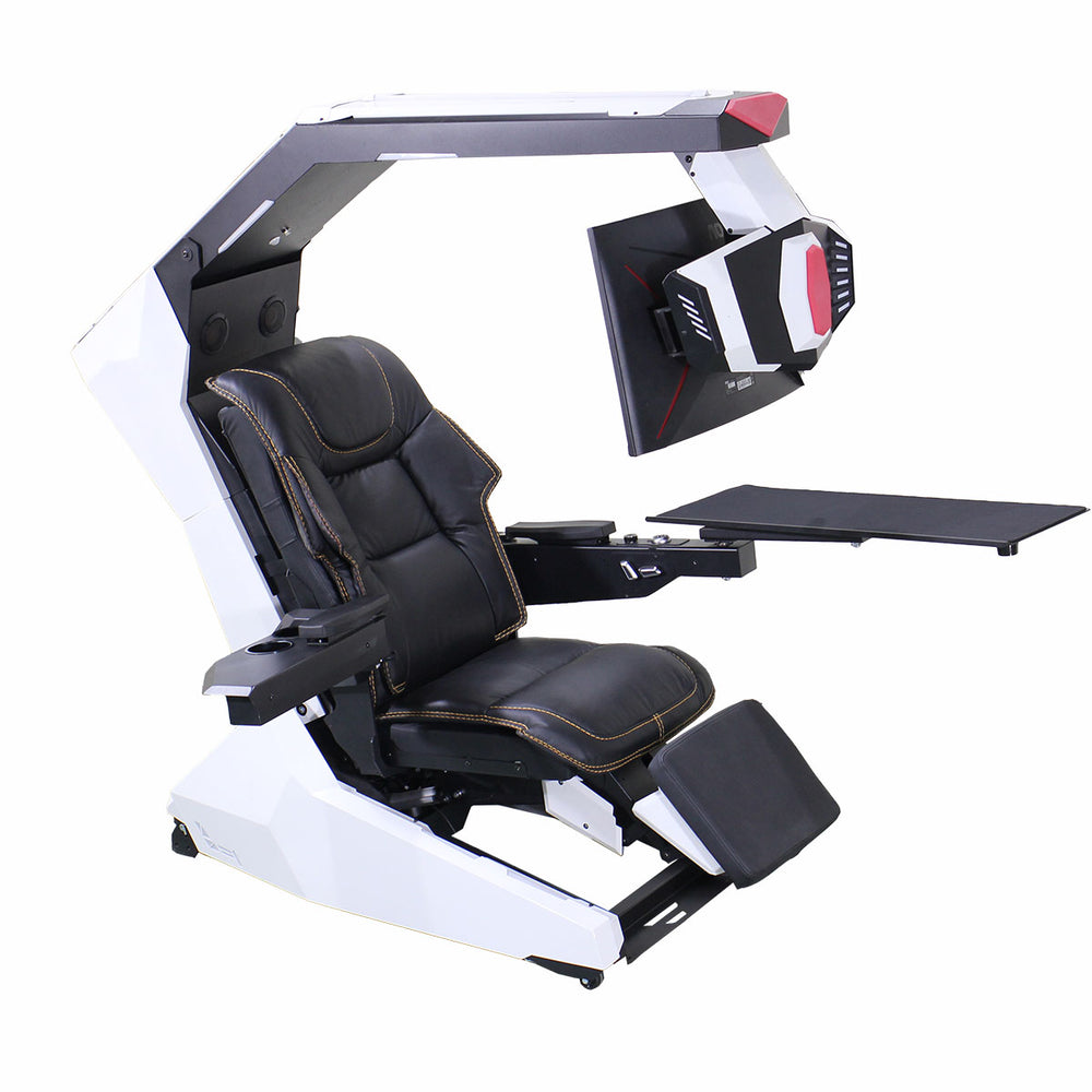 WHITE 20”Width Genuine Leather seat
