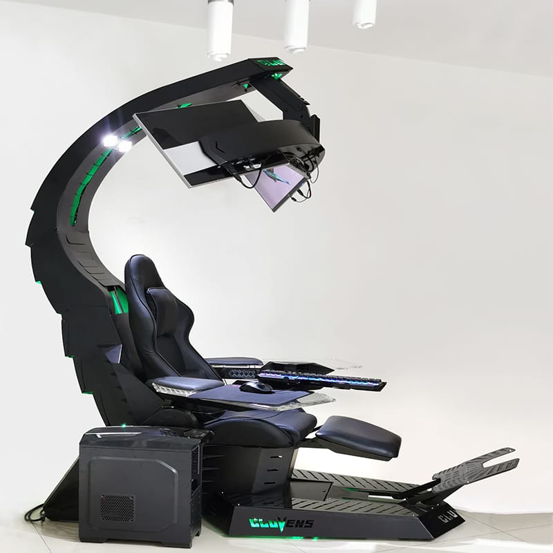 CLUVENS Unicorn Chair cockpit with heat and massage cushion
