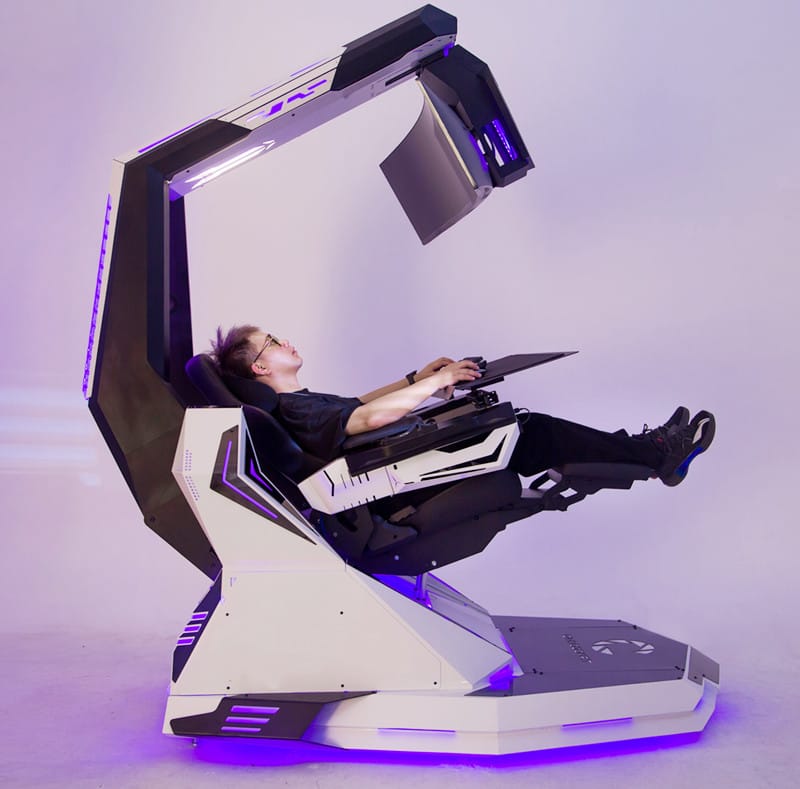 T REX SIT-STAND-LIE FLAT  Ultimate Space Workstation Dual Arm Sit-Stand Design