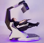 T REX SIT-STAND-LIE FLAT  Ultimate Space Workstation Dual Arm Sit-Stand Design