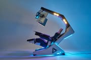 R1 Pro Computer Workstation Gaming Cockpit most luxury and functional home office Racing or Executive genuine leather massage chair with speakers and monitor distance adjustable
