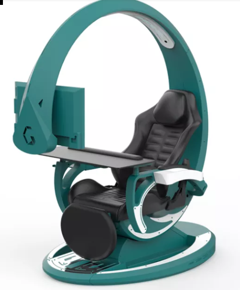 Orion X Computer Gaming Office Reclining Chair cockpit gaming workstation zero gravity position support one screen for G9 49